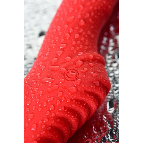 Фото товара: Красный безремневой страпон с вибрацией, код товара: 901408-9/Арт.139989, номер 13