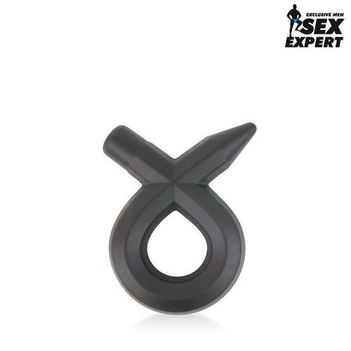 Купить Черное силиконовое эрекционное кольцо Sex Expert код товара: SEM-55150/Арт.140302. Секс-шоп в СПб - EROTICOASIS | Интим товары для взрослых 