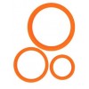 Купить Набор из 3 эрекционных колец оранжевого цвета код товара: SF-70242-08/Арт.140423. Секс-шоп в СПб - EROTICOASIS | Интим товары для взрослых 