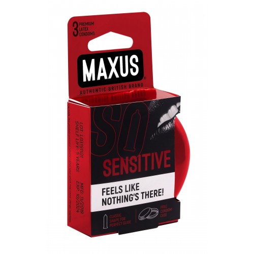 Фото товара: Ультратонкие презервативы в железном кейсе MAXUS Sensitive - 3 шт., код товара: MAXUS Sensitive №3/Арт.142535, номер 1