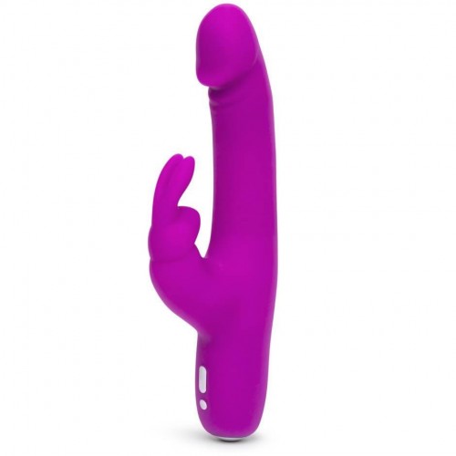 Купить Фиолетовый перезаряжаемый вибратор Rabbit Slimline Curve Rechargeable - 24 см. код товара: 73134/Арт.145062. Онлайн секс-шоп в СПб - EroticOasis 