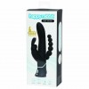 Фото товара: Черный перезаряжаемый вибратор Triple Curve Rechargeable Rabbit Vibrator - 25,4 см., код товара: 71506/Арт.145063, номер 1