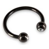 Фото товара: Черное металлическое кольцо под головку со стразами Glans Ring, код товара: 05342180000/Арт.149837, номер 3