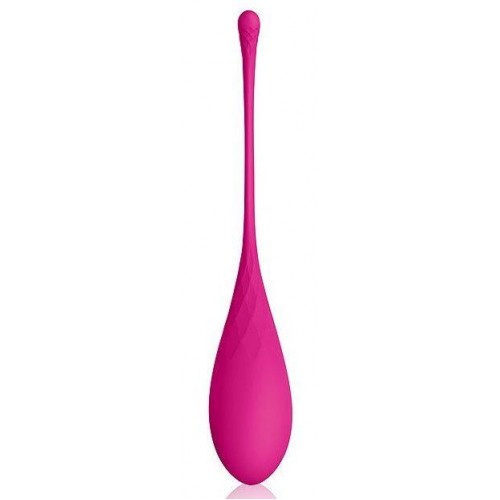 Купить Ярко-розовый тяжелый каплевидный вагинальный шарик со шнурком код товара: CSM-23139-6/Арт.150311. Секс-шоп в СПб - EROTICOASIS | Интим товары для взрослых 