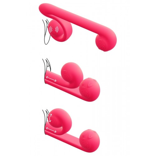 Фото товара: Уникальный розовый вибромассажер-улитка для двойной стимуляции Snail Vibe, код товара: SnailV/Арт.150472, номер 2