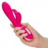 Фото товара: Розовый силиконовый вибратор с клиторальным отростком Signature Silicone Ultra-Soft Rabbit - 22,75 см., код товара: SE-0609-35-3/Арт.151282, номер 3