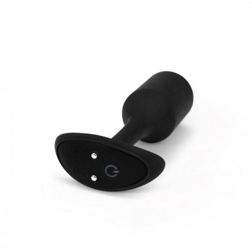 Фото товара: Чёрная пробка для ношения с вибрацией Snug Plug 2 - 11,4 см., код товара: BV-014-BLK/Арт.151616, номер 1