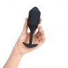 Фото товара: Черная пробка для ношения с вибрацией Snug Plug 4 - 14 см., код товара: BV-015-BLK/Арт.151618, номер 2