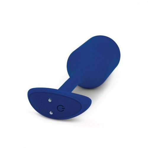 Фото товара: Синяя пробка для ношения с вибрацией Snug Plug 4 - 14 см., код товара: BV-015-NAV/Арт.151619, номер 1