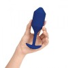 Фото товара: Синяя пробка для ношения с вибрацией Snug Plug 4 - 14 см., код товара: BV-015-NAV/Арт.151619, номер 2