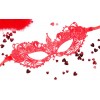 Купить Красная ажурная текстильная маска  Кэролин код товара: EE-20357-3/Арт.153304. Секс-шоп в СПб - EROTICOASIS | Интим товары для взрослых 