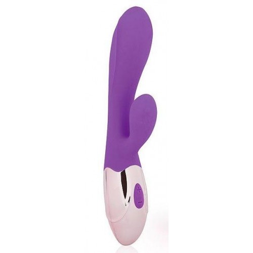 Купить Фиолетовый вибромассажер с отростком с 10 режимами вибрации код товара: EE-10263-5/Арт.154152. Онлайн секс-шоп в СПб - EroticOasis 