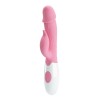 Купить Нежно-розовый вибратор с клиторальным отростком Peter - 19,2 см. код товара: BI-014706-1/Арт.160091. Онлайн секс-шоп в СПб - EroticOasis 