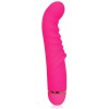 Купить Розовый ребристый вибромассажер для стимуляции точки G - 15 см. код товара: CSM-23096/Арт.161073. Онлайн секс-шоп в СПб - EroticOasis 