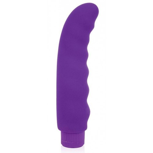 Купить Фиолетовый изогнутый ребристый вибромассажер - 15 см. код товара: CSM-23092/Арт.161076. Секс-шоп в СПб - EROTICOASIS | Интим товары для взрослых 