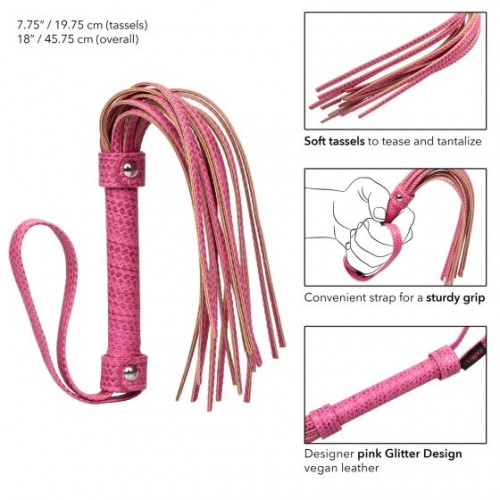 Фото товара: Розовая плеть Tickle Me Pink Flogger - 45,7 см., код товара: SE-2730-30-2/Арт.163115, номер 2