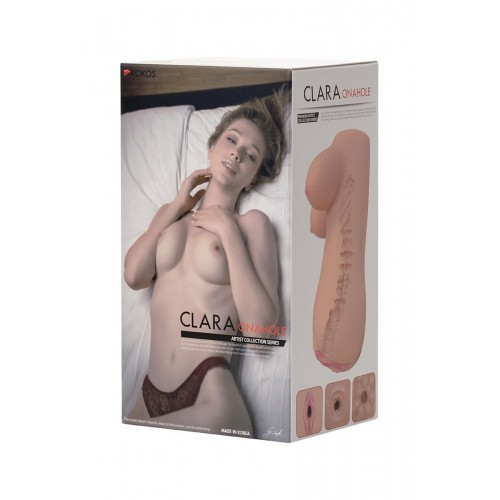 Фото товара: Телесный мастурбатор-вагина Clara OnaHole с имитацией груди, код товара: M03-001-12/Арт.163525, номер 10