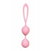 Фото товара: Розовые силиконовые вагинальные шарики с ограничителем-петелькой, код товара: 764012/Арт.164021, номер 1