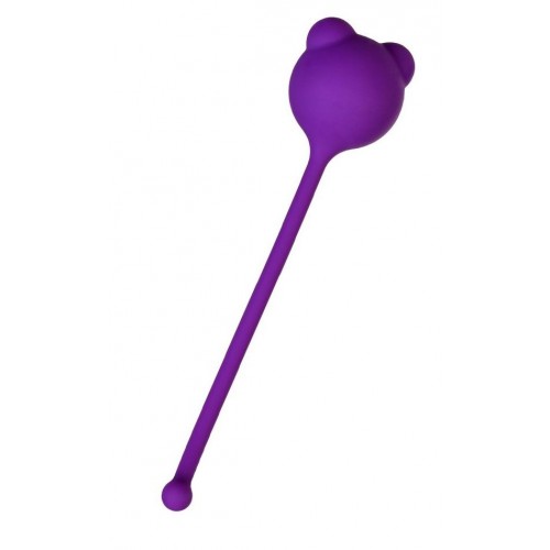 Купить Фиолетовый силиконовый вагинальный шарик A-Toys с ушками код товара: 764014 / Арт.164022. Секс-шоп в СПб - EROTICOASIS | Интим товары для взрослых 
