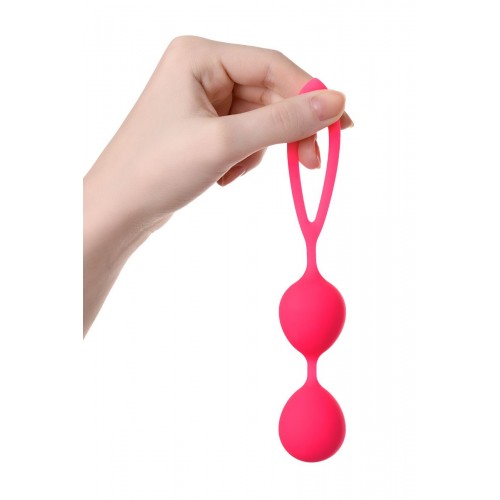 Фото товара: Ярко-розовые вагинальные шарики с петелькой, код товара: 764015/Арт.164023, номер 2