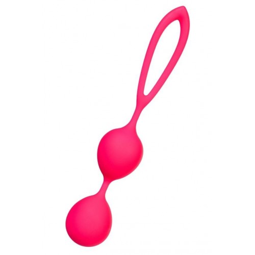 Купить Ярко-розовые вагинальные шарики с петелькой код товара: 764015/Арт.164023. Секс-шоп в СПб - EROTICOASIS | Интим товары для взрослых 