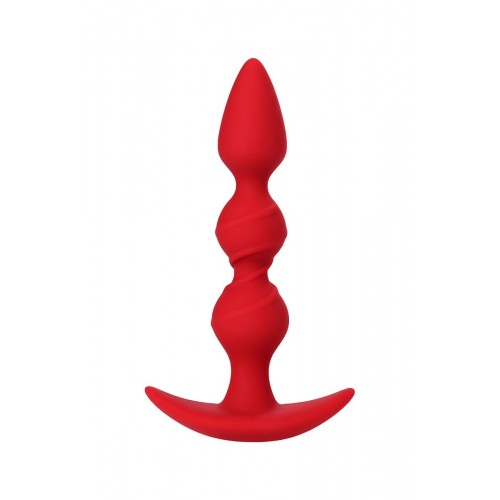 Фото товара: Красная силиконовая анальная втулка Trio - 16 см., код товара: 357017/Арт.164171, номер 2