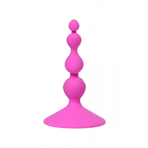 Фото товара: Розовая силиконовая анальная пробка Loverty - 8 см., код товара: 357002/Арт.164410, номер 3