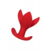 Фото товара: Красная силиконовая расширяющая анальная пробка Flower - 9 см., код товара: 357008/Арт.164413, номер 1
