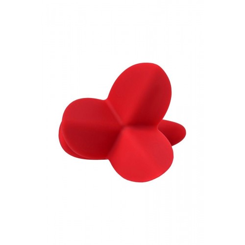 Фото товара: Красная силиконовая расширяющая анальная пробка Flower - 9 см., код товара: 357008/Арт.164413, номер 3