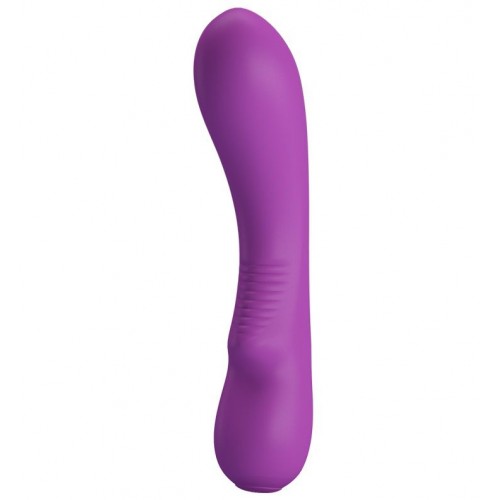 Купить Фиолетовый силиконовый вибратор Elsa - 19 см. код товара: BI-014667-1 / Арт.165048. Онлайн секс-шоп в СПб - EroticOasis 