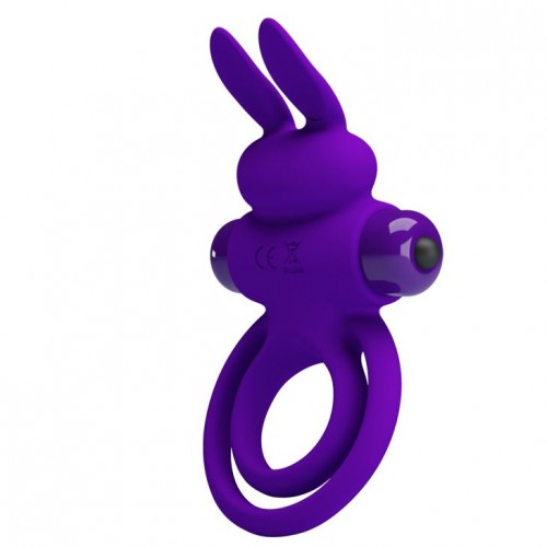 Фото товара: Фиолетовое эрекционное кольцо с вибростимуляцией клитора Vibrant Penis Ring III, код товара: BI-210206-1 / Арт.165118, номер 2