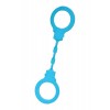 Фото товара: Голубые силиконовые наручники A-Toys без ключа, код товара: 766001 / Арт.165278, номер 1