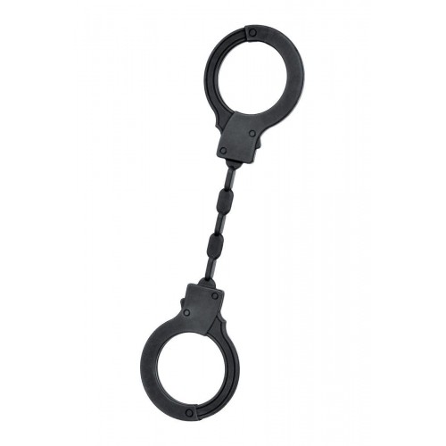 Фото товара: Черные силиконовые наручники A-Toys без ключа, код товара: 766002/Арт.165279, номер 1
