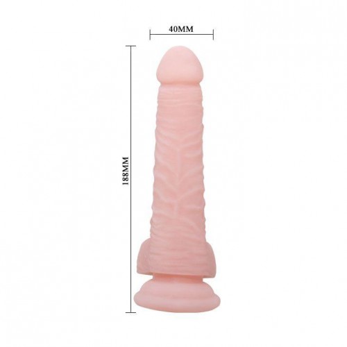 Фото товара: Телесный фаллоимитатор с присоской Super Dildo - 18,8 см., код товара: BW-008093N/Арт.169825, номер 2