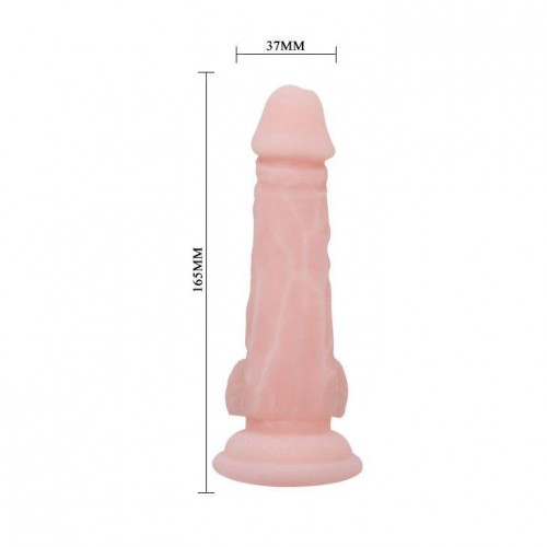 Фото товара: Телесный фаллоимитатор на присоске Super Dildo - 16,5 см., код товара: BW-008094N/Арт.169826, номер 2