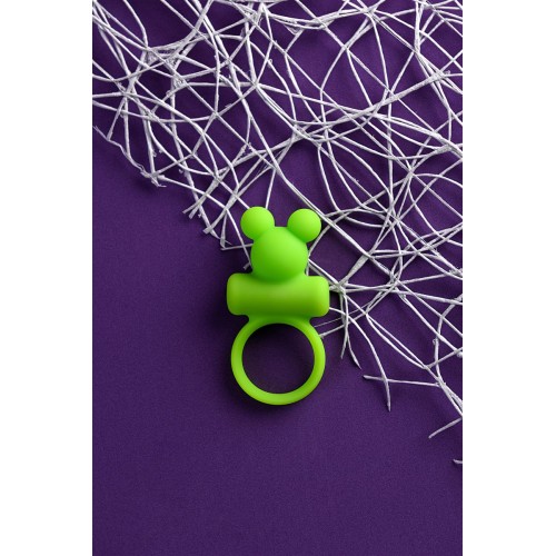 Фото товара: Зеленое виброкольцо на пенис A-Toys, код товара: 768018/Арт.178693, номер 7