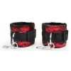 Купить Красно-черные наручники с карабинами код товара: NTB-80586 / Арт.180442. Секс-шоп в СПб - EROTICOASIS | Интим товары для взрослых 