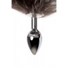Фото товара: Серебристая металлическая анальная втулка с хвостом чернобурой лисы - размер S, код товара: 712026-S/Арт.184010, номер 7