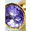 Фото товара: Золотистая коническая анальная пробка с фиолетовым кристаллом - 7 см., код товара: 717004-15/Арт.184035, номер 9