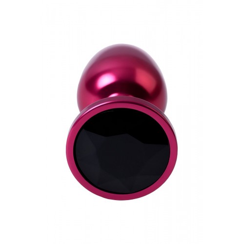 Фото товара: Красная анальная пробка с кристаллом черного цвета - 7,2 см., код товара: 717007-95/Арт.190026, номер 3