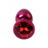 Фото товара: Красная анальная пробка с кристаллом красного цвета - 7,2 см., код товара: 717007-99/Арт.190027, номер 3