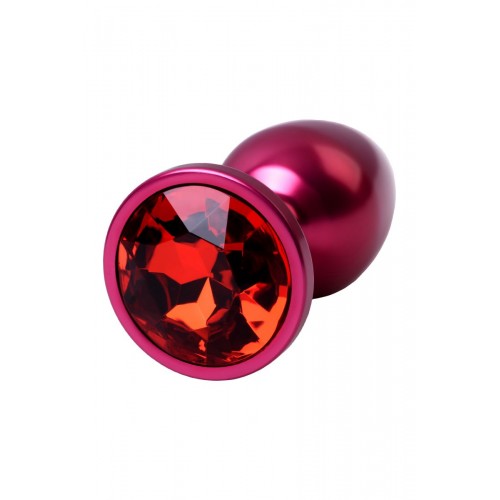 Фото товара: Красная анальная пробка с кристаллом красного цвета - 7,2 см., код товара: 717007-99/Арт.190027, номер 4