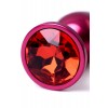 Фото товара: Красная анальная пробка с кристаллом красного цвета - 7,2 см., код товара: 717007-99/Арт.190027, номер 7
