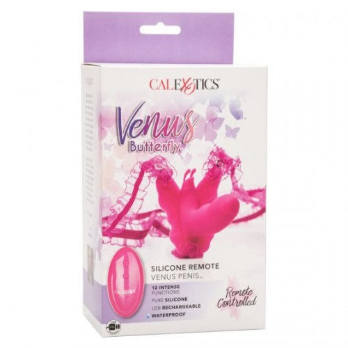 Фото товара: Розовая вибробабочка на ремешках Silicone Remote Venus Penis, код товара: SE-0582-50-3/Арт.190133, номер 3