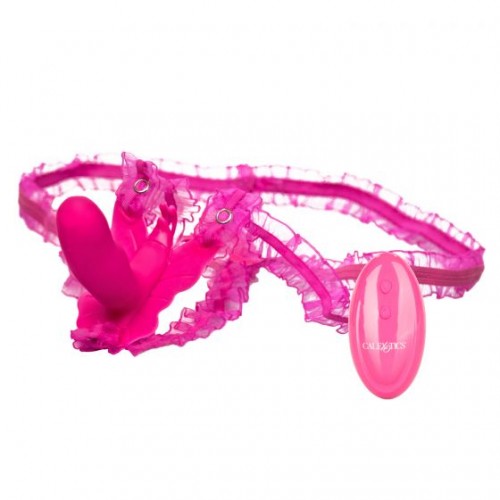 Купить Розовая вибробабочка на ремешках Silicone Remote Venus Penis код товара: SE-0582-50-3/Арт.190133. Секс-шоп в СПб - EROTICOASIS | Интим товары для взрослых 