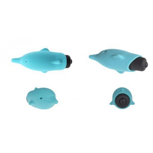 Фото товара: Голубой вибростимулятор-дельфин Lastic Pocket Dolphin - 7,5 см., код товара: 30585/Арт.190561, номер 2