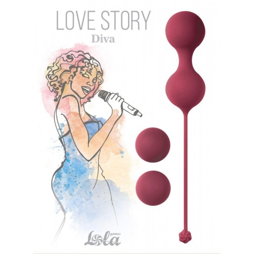 Фото товара: Набор бордовых вагинальных шариков Love Story Diva, код товара: 3012-02lola/Арт.192282, номер 5