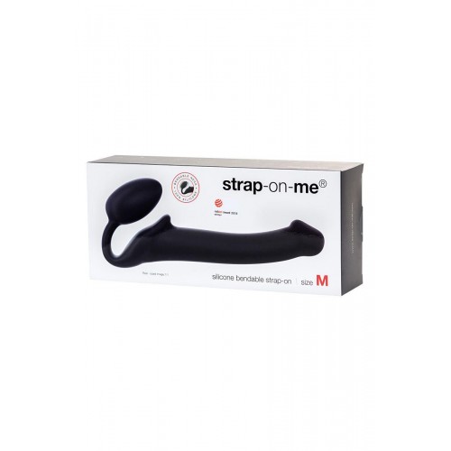 Фото товара: Черный безремневой страпон Silicone Bendable Strap-On - size M, код товара: 6012840/Арт.201423, номер 6