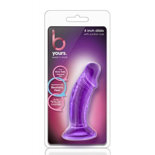 Фото товара: Фиолетовый фаллоимитатор на присоске SWEET N SMALL 4INCH DILDO - 11,4 см., код товара: BL-13621/Арт.201818, номер 2