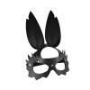 Фото товара: Черная кожаная маска  Зайка  с длинными ушками, код товара: 3192-1/Арт.203668, номер 1